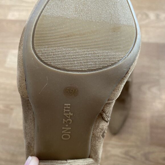 On 34th Womens Lydiaa Pointed-Toe block Heel Booties Black Size 5.5M New - Picture 13 of 16